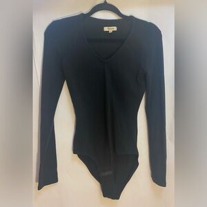 Madewell Woman’s Bodysuit Long Sleeve Black Size XS